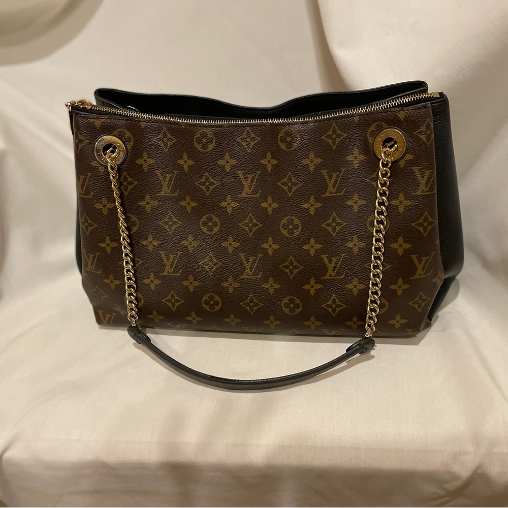 LOUIS VUITTON Monogram Surene MM in Black
